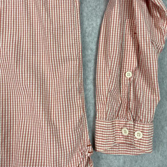 Simms Shirt Mens XL Pink Plaid Long Sleeve Button Up Pockets - Picture 4 of 8